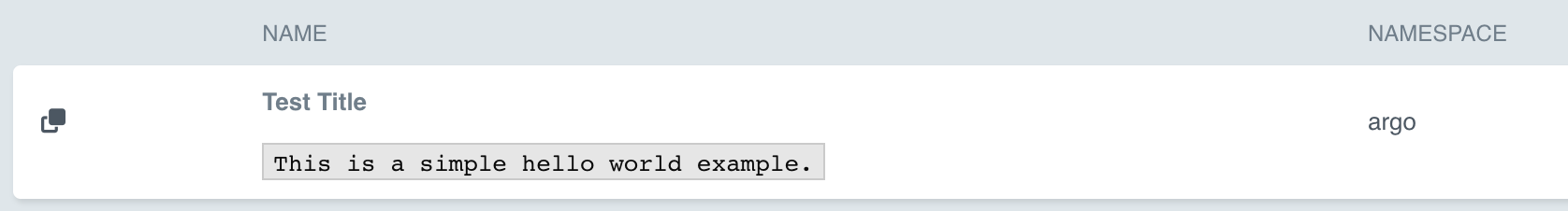 WorkflowTemplate Example